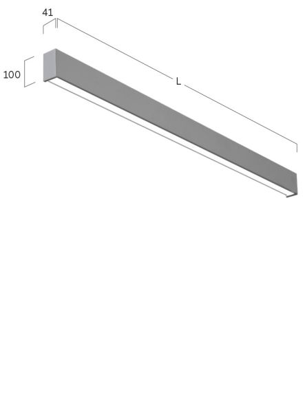 LED-Wandleuchte LWXOEE-830M-L600