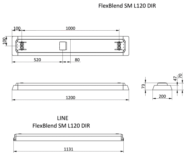 LED-Anbauleuchte SM340C 42S #10396200