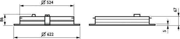 LED-Einlegeleuchte M625 RC463B LED #98035100