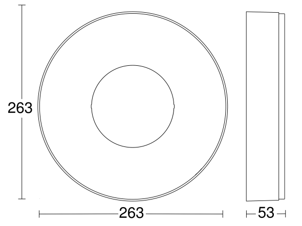 Sensor-LED-Innenleuchte RS 200 SC ANT 3000K