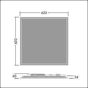 LED-Einbauleuchte M625 BETA3 4100 #96634508