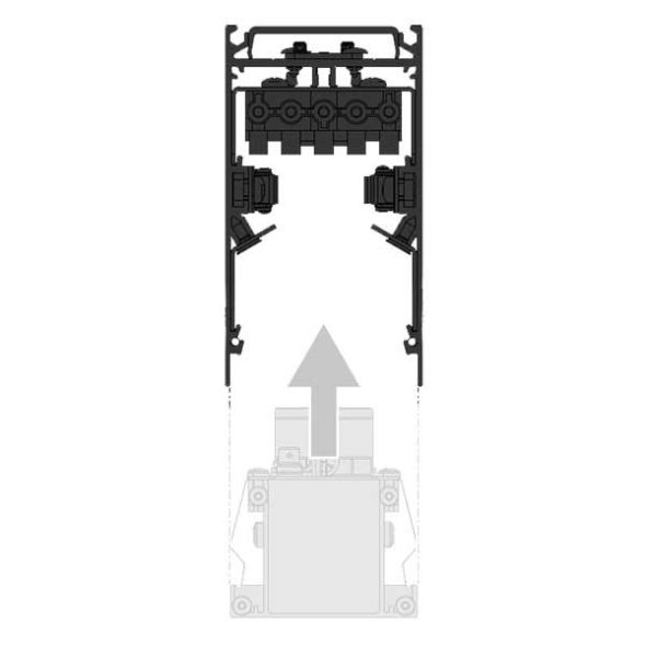 Anbau-Leuchtengehäuse DLA/SR/END/1128MM