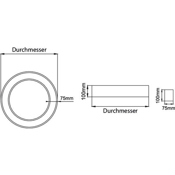 LED-Anbau-Ringleuchte 13664163