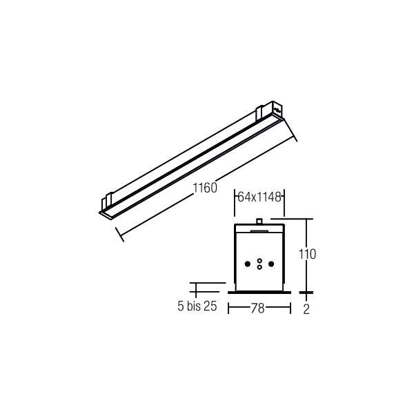 LED-Einbau-Profilleuchte 77002693