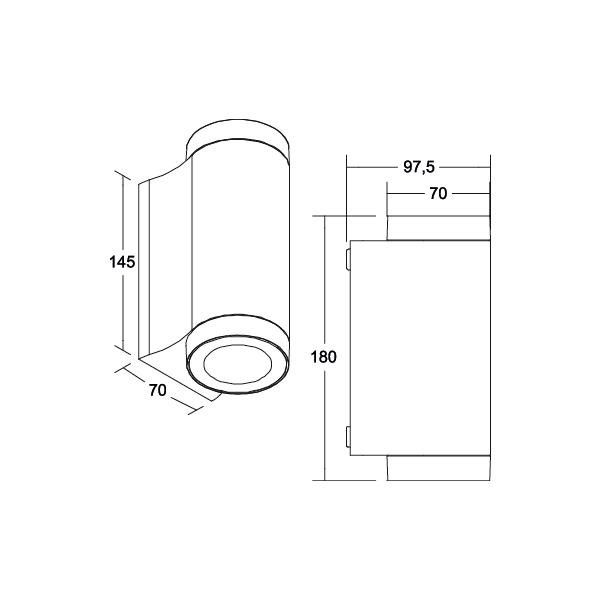 LED-Wandanbauleuchte 230V 10131183