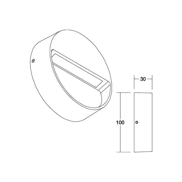 LED-Wandanbauleuchte 230V 10170183