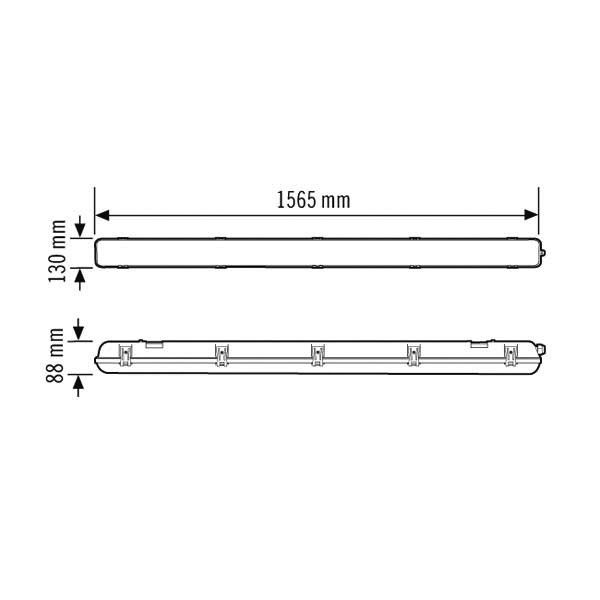 LED-Feuchtraumleuchte OLIVIAMPL1565OP5000