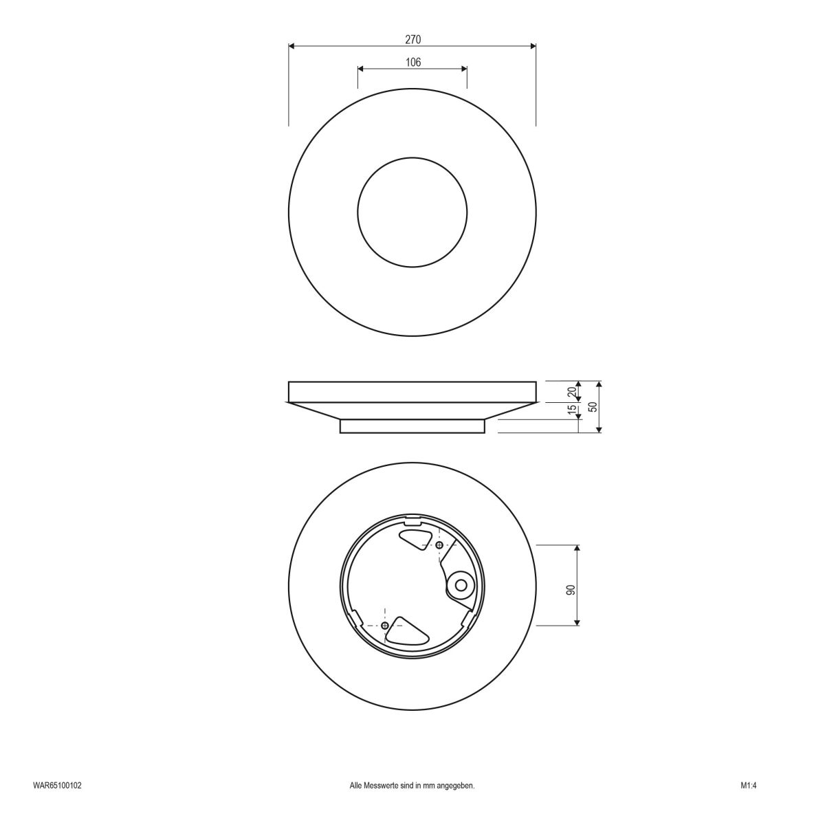 LED-Wandanbauleuchte WAR65100102