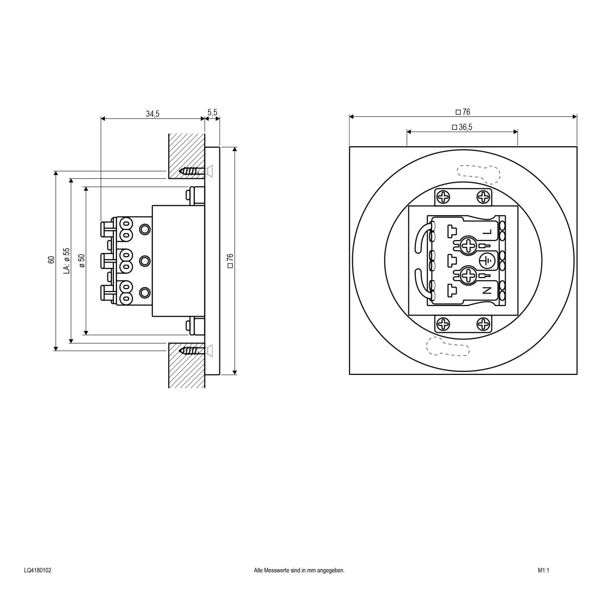 LED-Wandeinbauleuchte LQ4180102