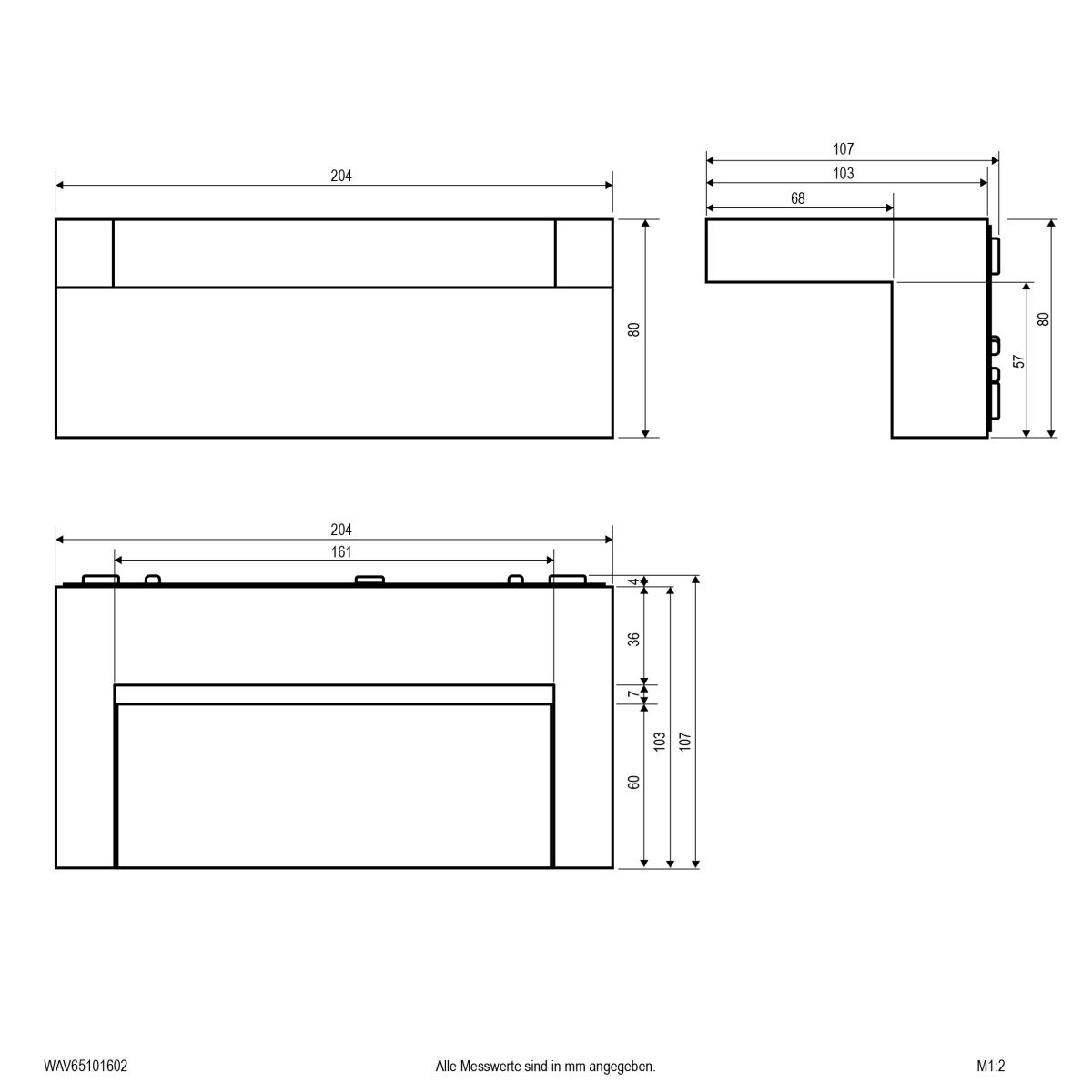 LED-Wandleuchte WAV65101602