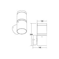 LED-Wandanbauleuchte 230V 10039183