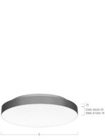 LED-Anbauleuchte BX1OSE-830M-D600