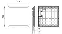 LED-Panel M625 RC133V G5 #50198000