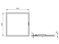 LED-Einbauleuchte M625 RC332V 36S #01484800