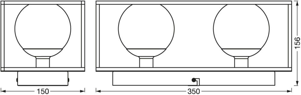 Badezimmerleuchte 2xG9 DECOR #4058075756922