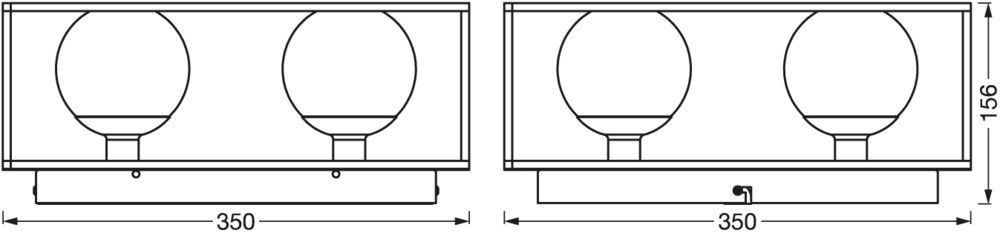 Badezimmerleuchte 4xG9 DECOR #4058075756960