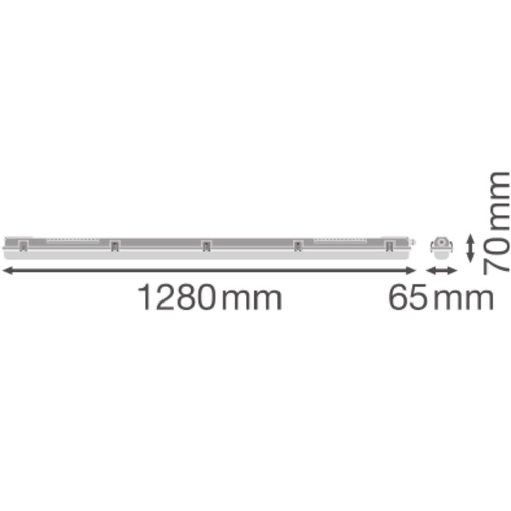 Feuchtraumleuchte Housing DPHOUS1200P1XLP IP65