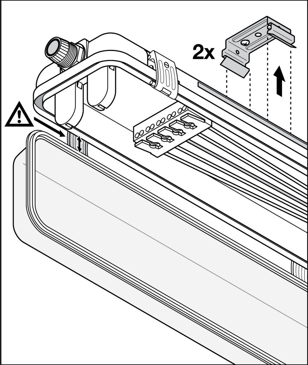 Feuchtraumleuchte Housing DPHOUSEM1500P2XLP 65