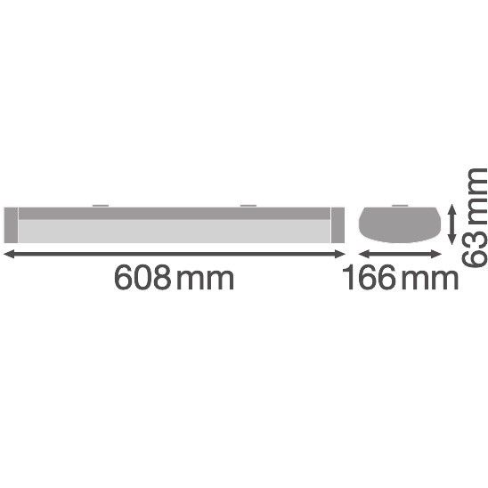 LED-Anbauleuchte LNSF600P18W830 IP44