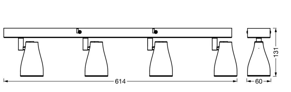 LED-Leuchte 4x GU10 LED S #4058075826472