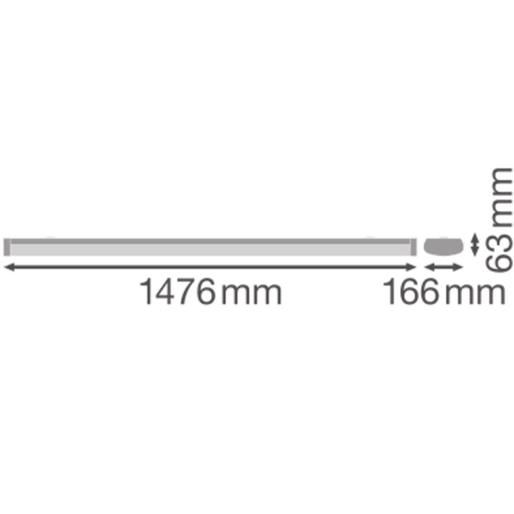 LED-Wand-u.Deckenleuchte LNSFIP44EM1500P45830