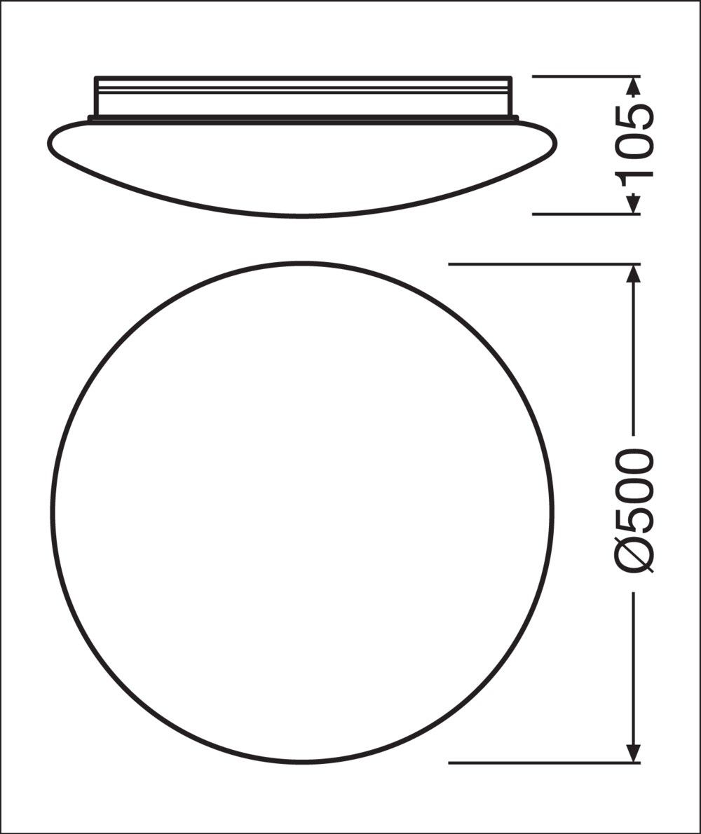 LED-Wand-u.Deckenleuchte SFCI.500V42W840IP44D