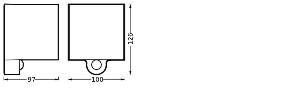 LED-Wandleuchte Endura#4099854185403