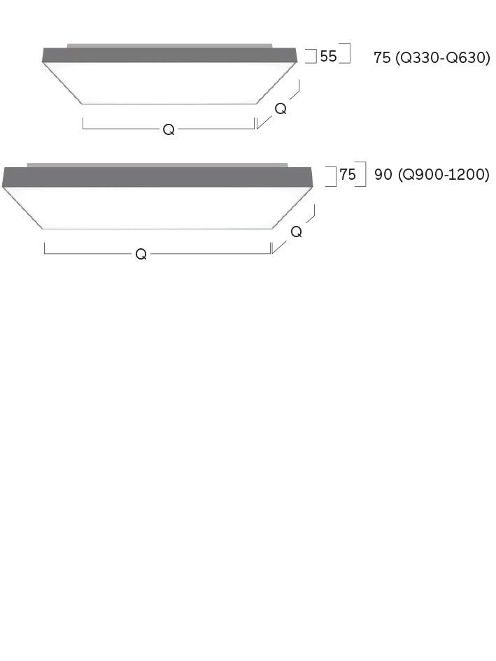 LED-Anbauleuchte CX2AEE-830M-Q330