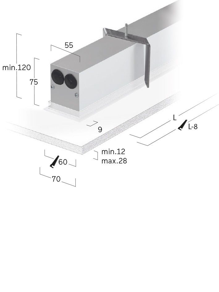 LED-Einbauleuchte LF3AEE-830E-L1198