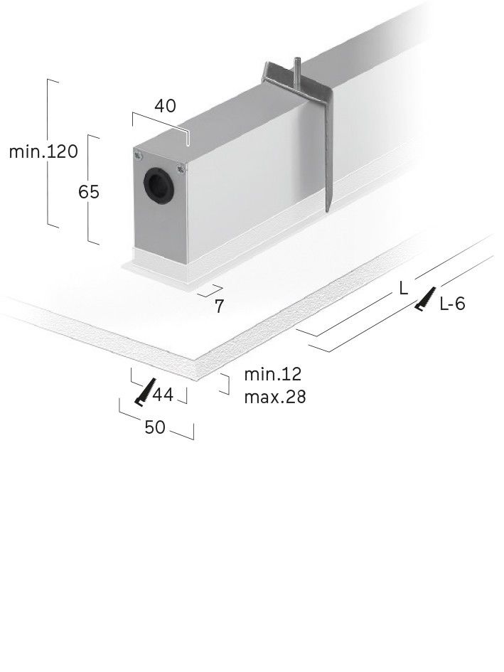 LED-Einbauleuchte LFXLEE-830E-L1733-A