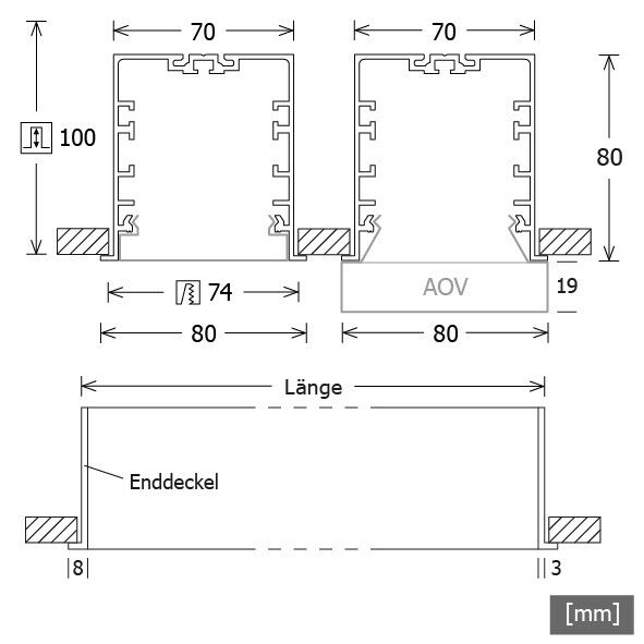 LED-Einbauleuchte MLE07010830219PD.s-e