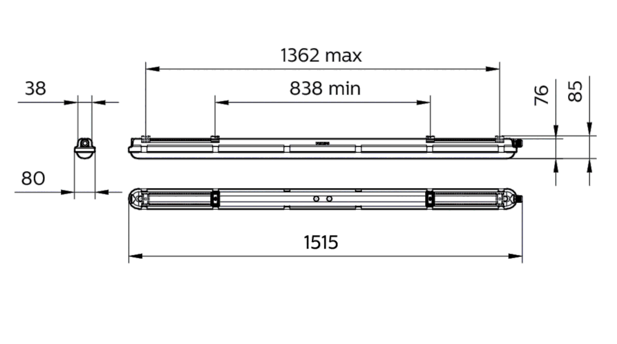 LED-Feuchtraumleuchte WT120C G2 #50216199