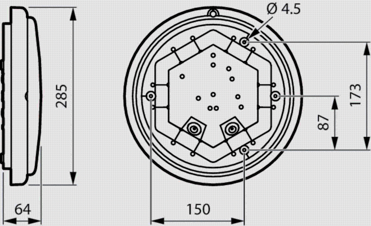 LED-Wand-u.Deckenleuchte WL070V LED #52268899