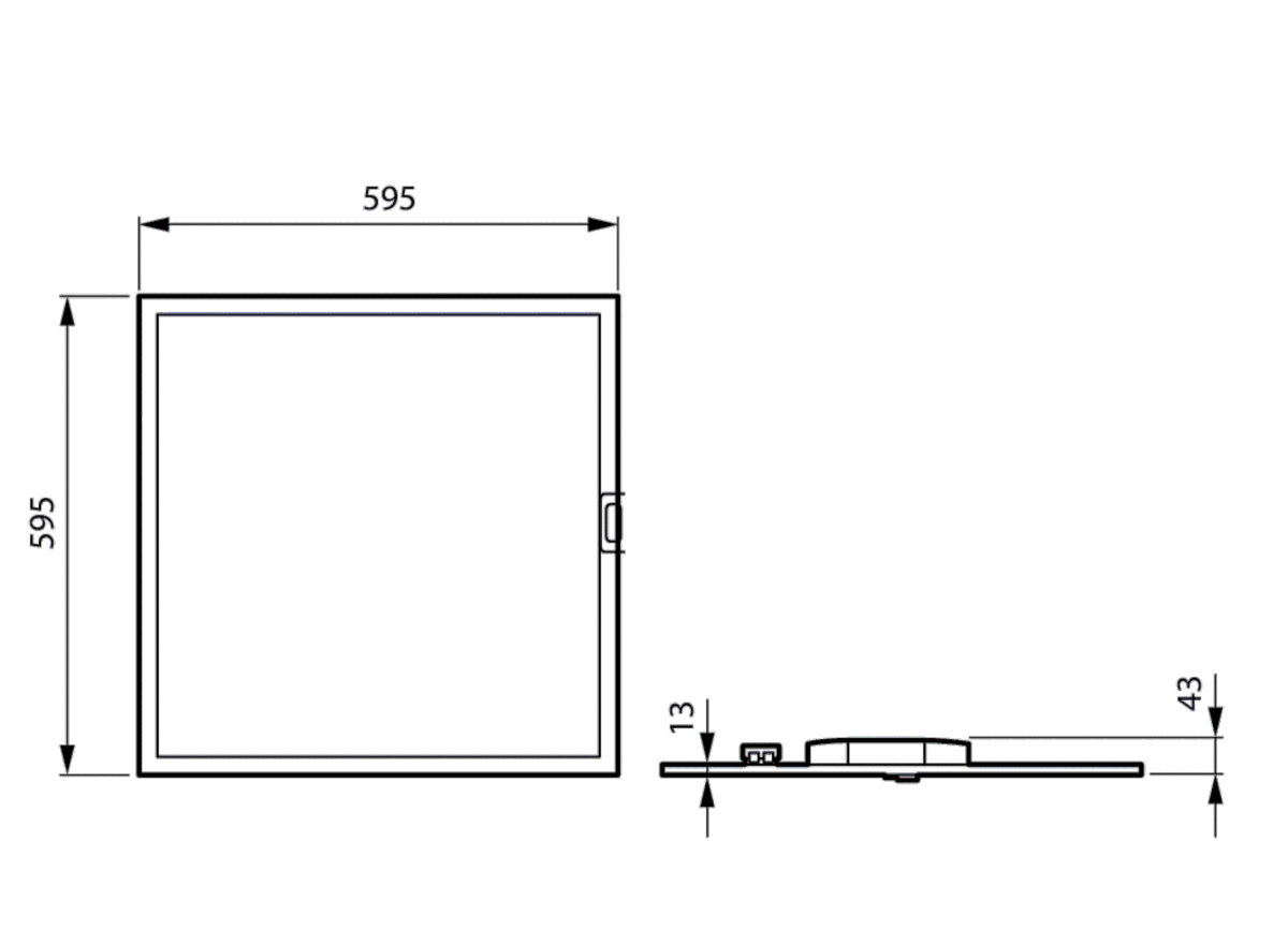 LED-Einbauleuchte M600 RC330V 36S #01468800