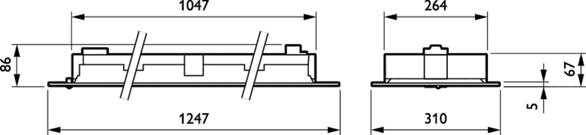 LED-Einbauleuchte RC463B LED #96610200