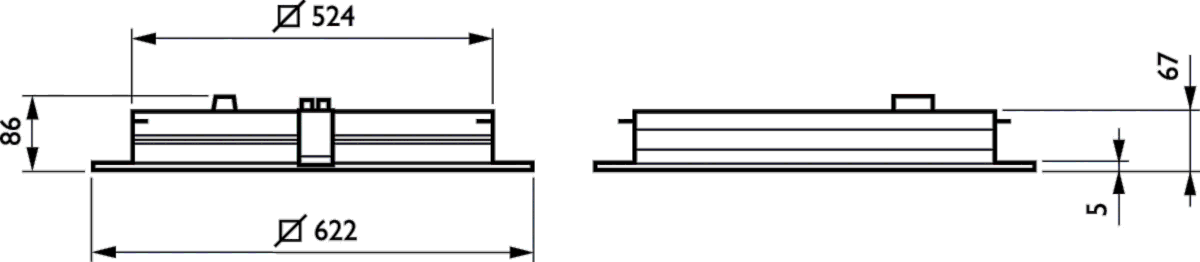 LED-Einlegeleuchte M625 RC463B LED #98036800