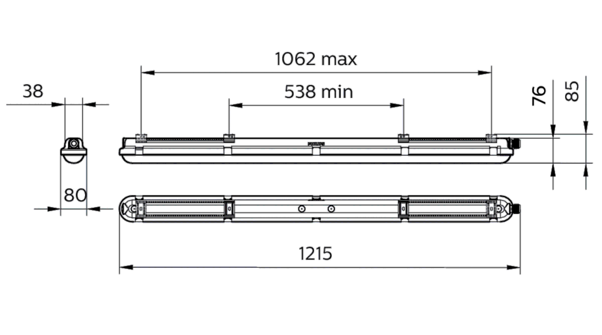 LED-Feuchtraumleuchte WT120C G2 #36933499