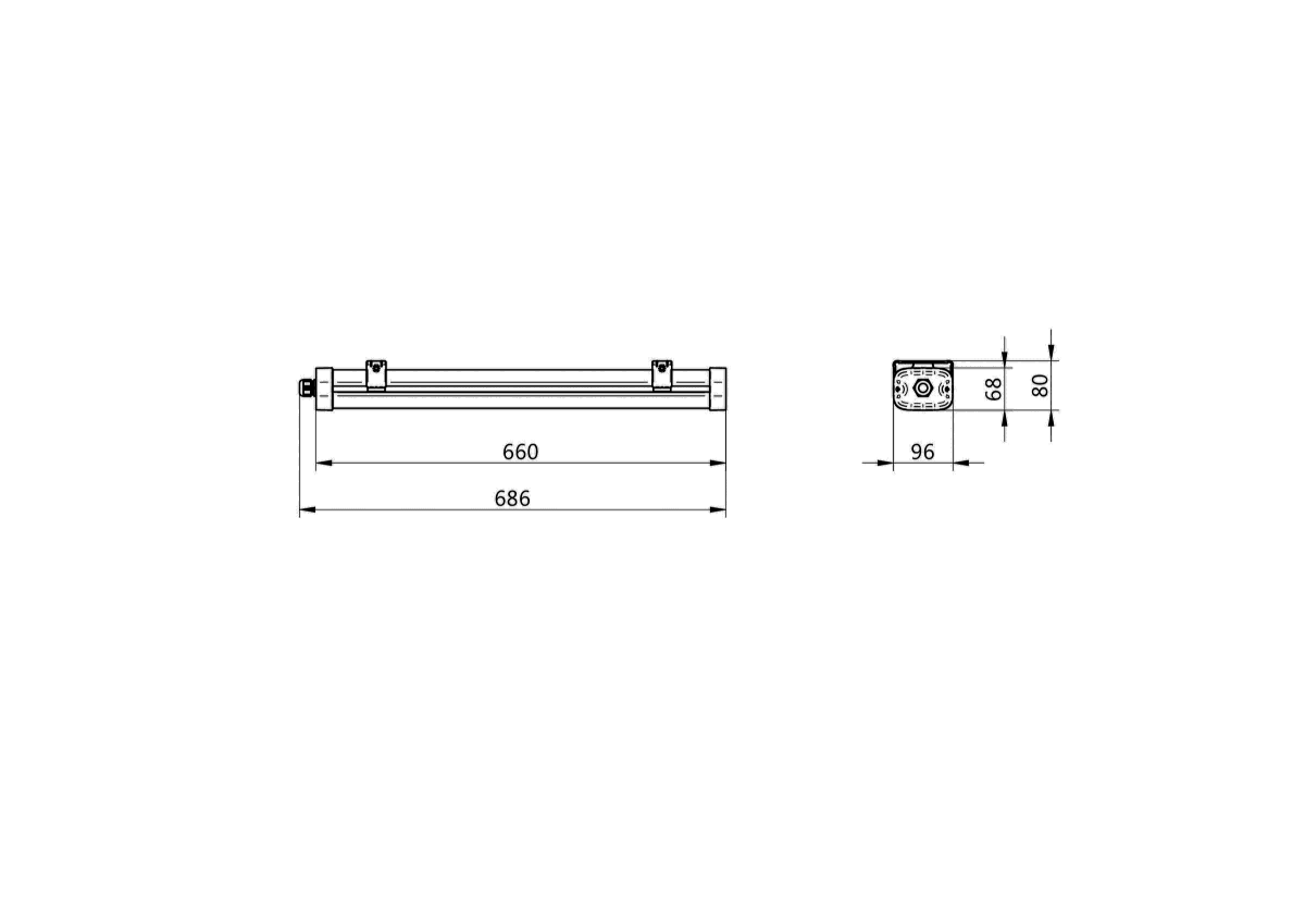 LED-Feuchtraumleuchte WT490C LED #10958200