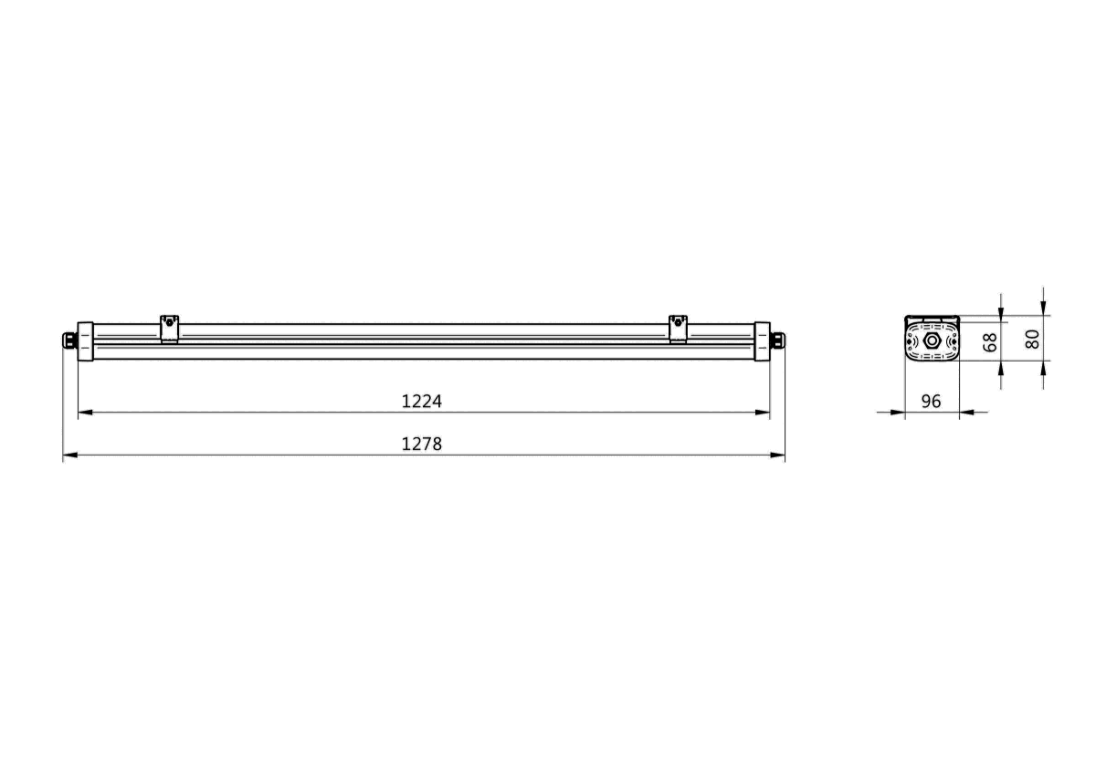 LED-Feuchtraumleuchte WT490C LED #62314900