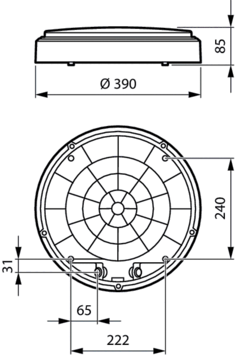 LED-Wand-/Deckenleuchte WL140V LED #52878999