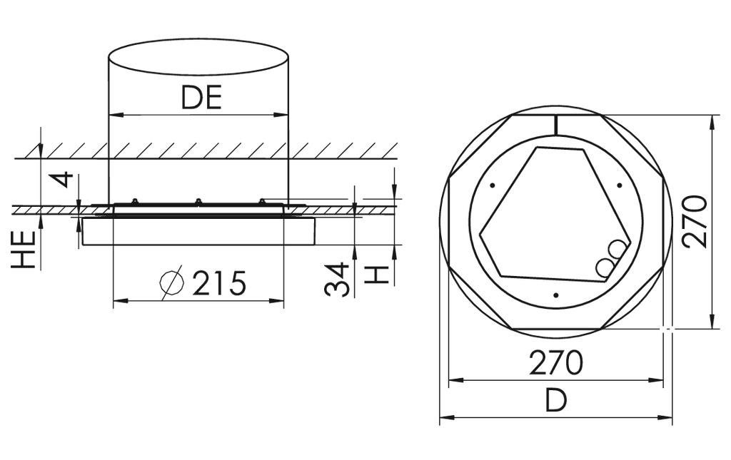 LED-Halbeinbauleuchte KJU-EC #SPG0830005AH