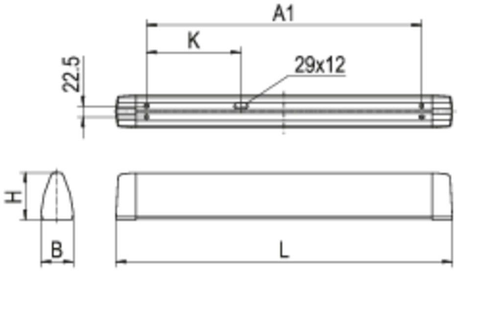 Leuchte f. R-Tube SPN-R1X120/25ND-S