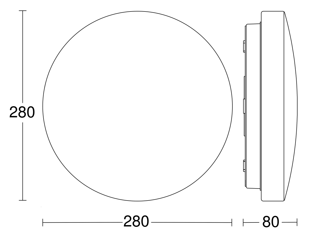 LED-Innenleuchte o. Sensor RS PRO P1-R FL 4000K