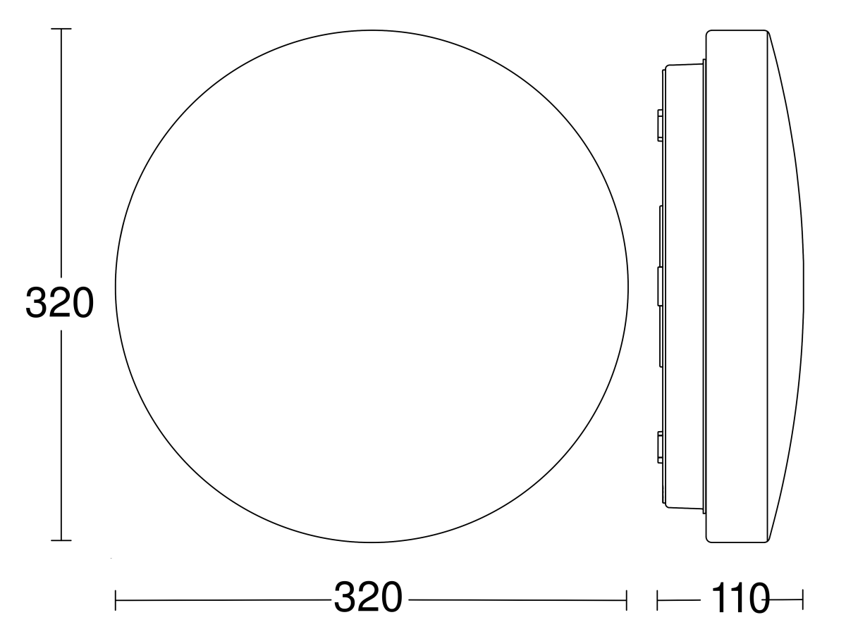 LED-Innenleuchte o. Sensor RS PRO P2-R FL 4000K