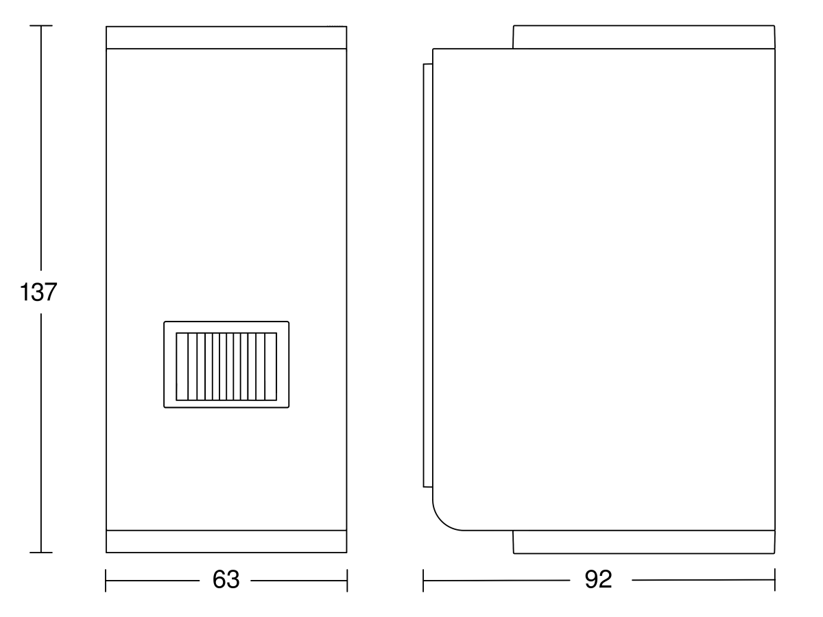 Sensor-LED-Außenleuchte L 930 S ANT 3000K