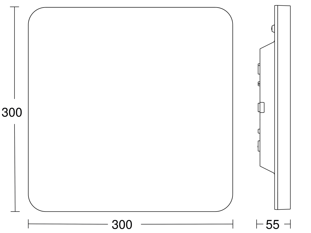 Sensor-LED-Innenleuchte R20 Q basic SC 4000K