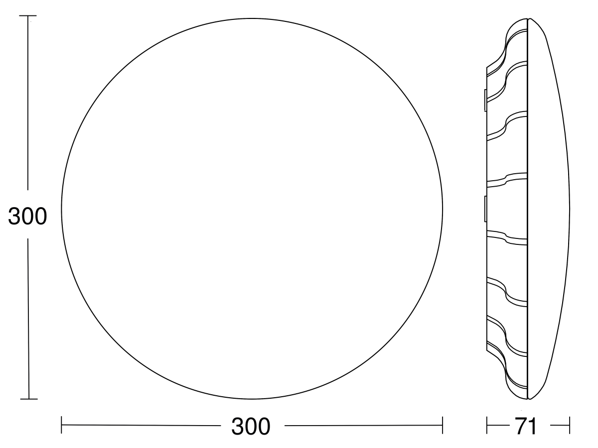 Sensor-LED-Innenleuchte RS PRO S20 SC 4000K