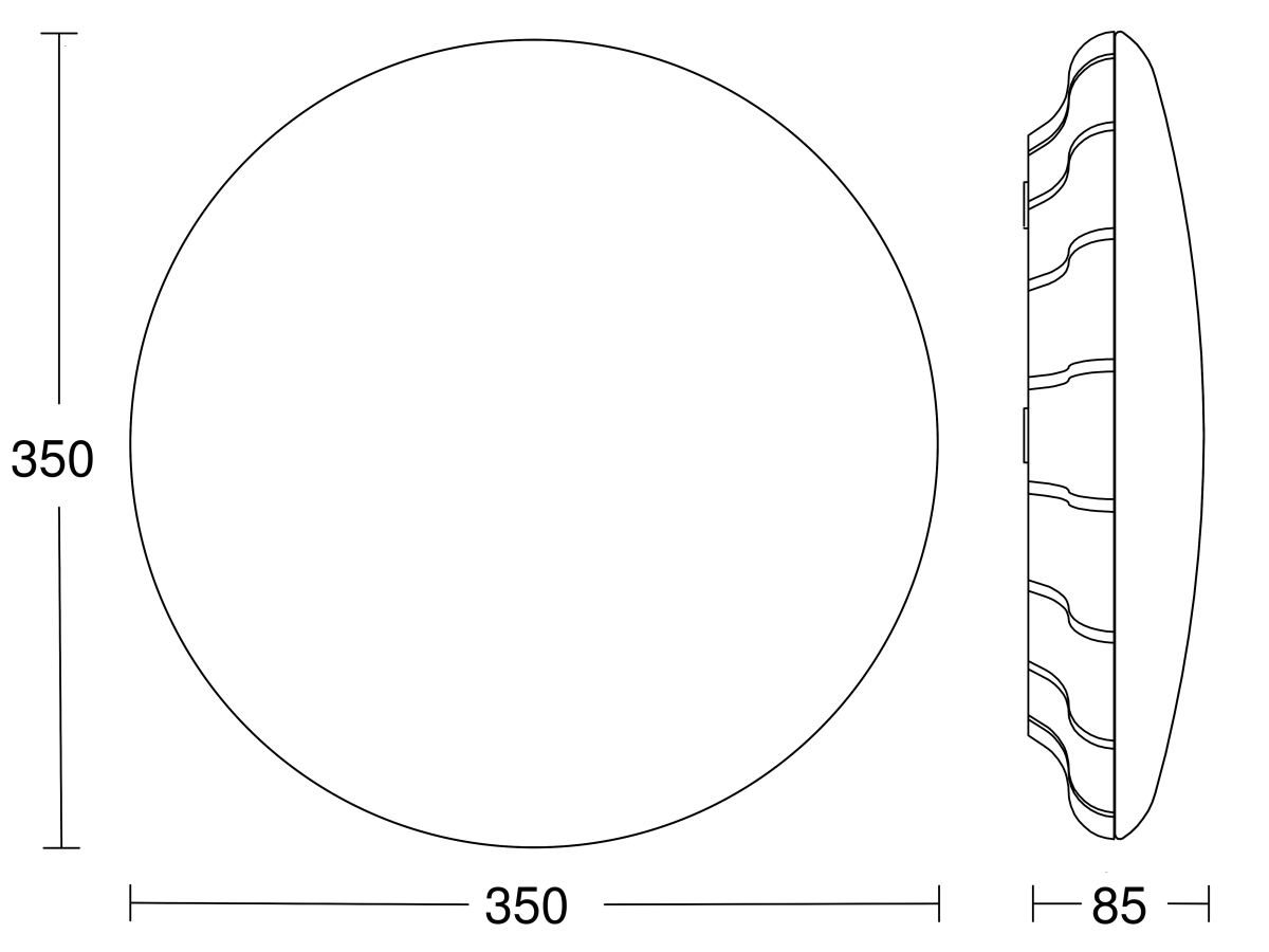 Sensor-LED-Innenleuchte RS PRO S30 SC 3000K