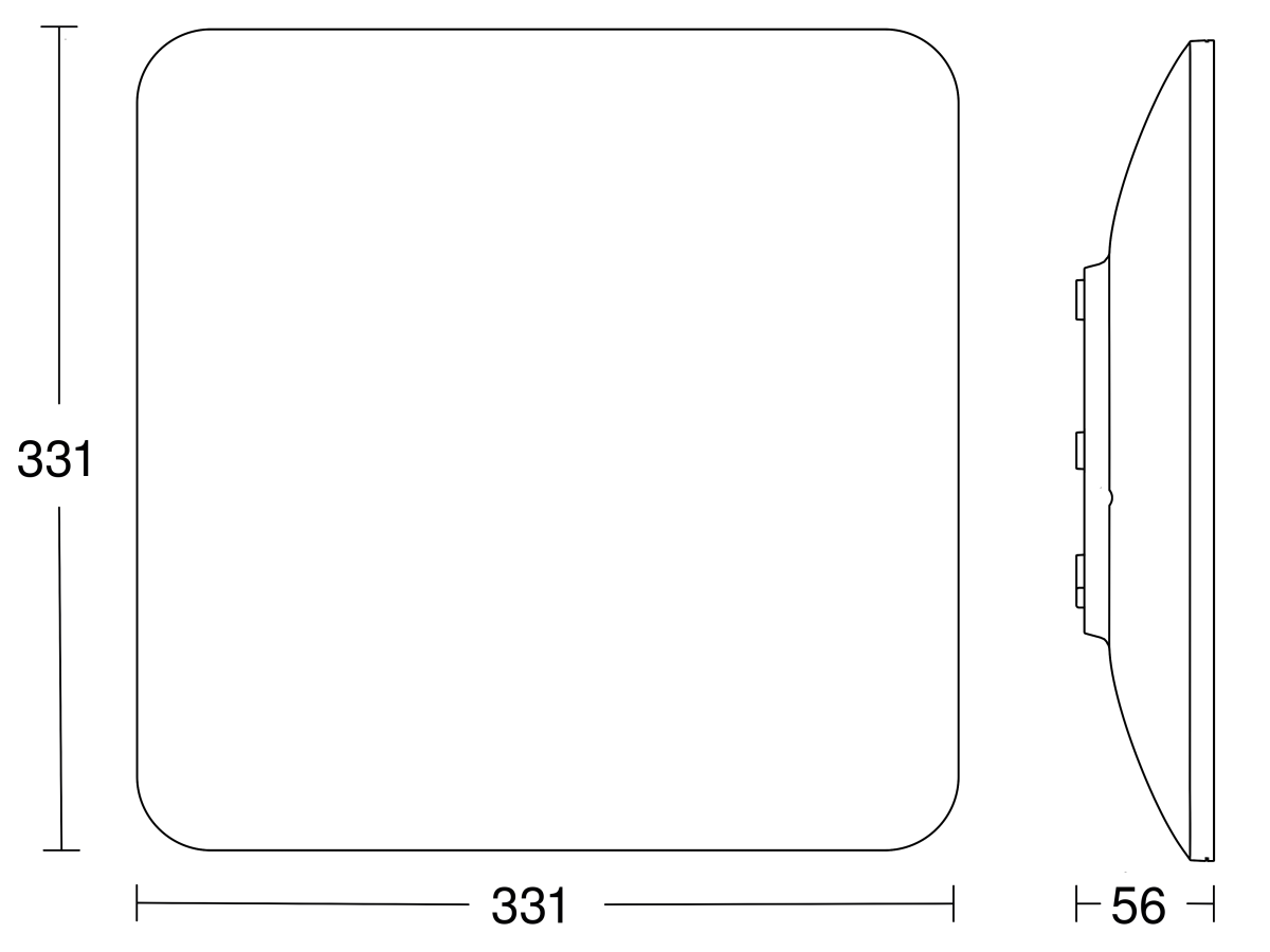 Sensor-LED-Innenleuchte RS PRO S30Q SC 3000K