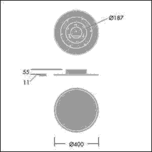 LED-Ein-u.Anbauleuchte OMEGA C #96627771